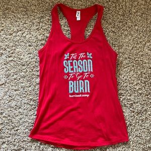 Burn Boot Camp Medium Racerback Holiday Tank